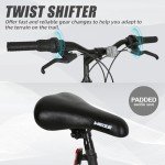 WEIZE Mountain Bike - 18-Speed Dual Suspension Bike