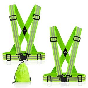 Oliumt High Visibility Reflective Running Vests - 2 Pack