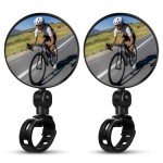 Bike Handlebar Rear View Mirrors - 2 Pack