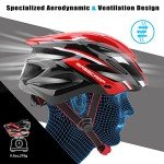 Basecamp Lightweight Bike Helmet with LED Light