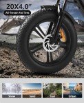 HAPPYRUN 20" Fat Tire Electric Bike for Adults