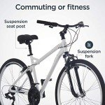 Schwinn Network 3.0 Men's Hybrid Bicycle, White/Blue