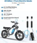 2000W All-Terrain Electric Bike with Removable Battery