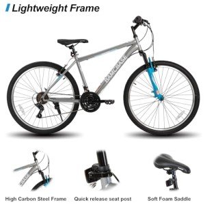 HILAND 26" Mountain Bike with 21 Speeds - Gray