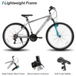 HILAND 26" Mountain Bike with 21 Speeds - Gray