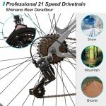 HILAND 26" Mountain Bike with 21 Speeds - Gray