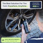 Portable Electric Tire Inflator with Gauge, 150PSI