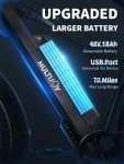MULTIJOY 750W Electric Bike with Removable Battery