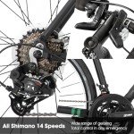 HILAND 700c Adult Road Bike with 14 Speeds