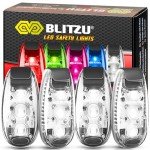 BLITZU LED Safety Lights – 4 Pack for Cycling