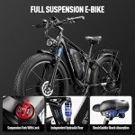 EYBAIKC 3000W Electric Bike for Adults - 37MPH Speed