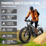 EYBAIKC 3000W Electric Bike for Adults - 37MPH Speed