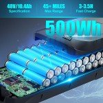 ANCHEER 26" Electric Bike for Adults with 500Wh Battery