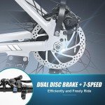 ANCHEER 26" Electric Bike for Adults with 500Wh Battery