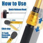 50-Piece Bike Torque Wrench Set with Sockets