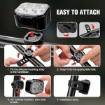 Ultra Bright Bike Lights Set - Rechargeable & Waterproof