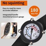Ergonomic Pro Bike Pump with Pressure Gauge