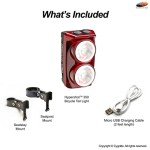 Hypershot 350 Lumen USB Rechargeable Bike Tail Light