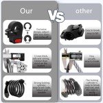 FXINRUIA Heavy-Duty Cable Bike Lock