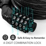 FXINRUIA Heavy-Duty Cable Bike Lock