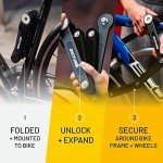 Sigtuna Folding Bike Lock with Mounting Bracket