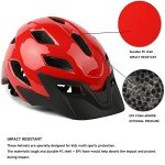 Kids' Safety Bike Helmet with Visor - 50-57CM