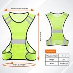 Reflective High-Visibility Running Vest with Pocket