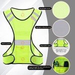 Reflective High-Visibility Running Vest with Pocket