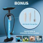 Portable Bike Tire Pump with Ball Inflation Needle