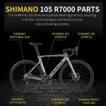 SAVADECK T800 Carbon Road Bike with 22 Speed