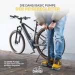 DANSI Bicycle Pump with Gauge and Adapters