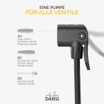 DANSI Bicycle Pump with Gauge and Adapters