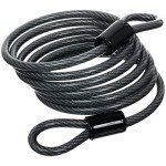 Brinks 6 ft Flexible Steel Loop Cable - Gray