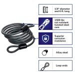 Brinks 6 ft Flexible Steel Loop Cable - Gray