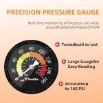TOOLITIN High Pressure Bicycle Pump with Gauge