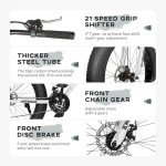 Max4out 26" Fat Tire Mountain Bike - 21 Speed