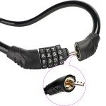 2-Pack Resettable Bike Cable Locks - 4-Digit Security