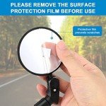 Adjustable 360° Bar End Bicycle Mirrors - 2 Pack