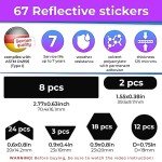 Reflective Sticker Kit for Bike and Helmet Safety