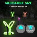 USB Rechargeable LED Reflective Cycling Vest