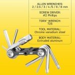 Topeak Mini 9-Function Bike Tool, Black/Silver