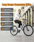 750W Electric Mountain Bike with Long Range Battery