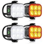 USB Rechargeable Bike Lights Set for Night Riding