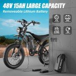 BIGNIU 20" Fat Tire Electric Bike for Adults