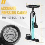 MOHEGIA High-Pressure Bike Floor Pump with Gauge