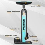 MOHEGIA High-Pressure Bike Floor Pump with Gauge