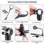 Adjustable Rearview Bike Mirrors for All Bikes