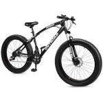 Outroad 26” Fat Tire Mountain Bike, 21 Speed