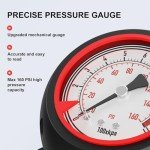 High Pressure Bike Pump with PSI Gauge