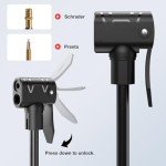High Pressure Bike Pump with PSI Gauge